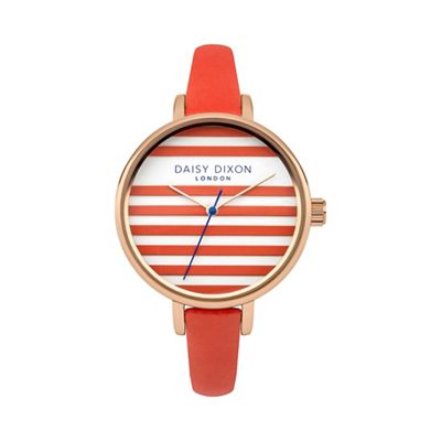 Ladies coral leather strap watch dd025org